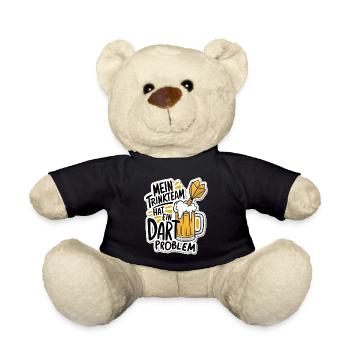 Mein Trinkteam Hat Ein Dart Problem - Teddy - Schwarz - Vorne