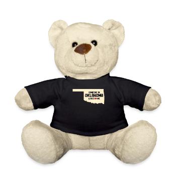 Someone In Oklahoma Loves Me - Teddy Bear - black - Front