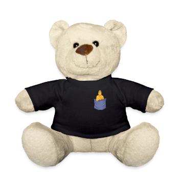 Buddhismus Brusttasche Buddhistische Symbolstatue - Teddy - Schwarz - Vorne