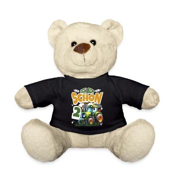 Traktor 2. Geburtstag Kindergeburtstag - Teddy - Schwarz - Vorne