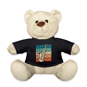Saxophone Saxophone - Teddy Bear - black - Front