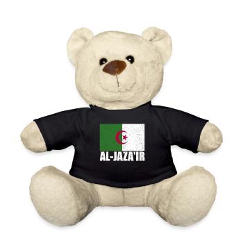 Cook Island Flag Vintage - Teddy Bear - black - Front
