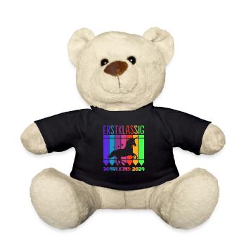 Erstklassig Einhorn ABC Schulkind 2024 - Teddy - Schwarz - Vorne