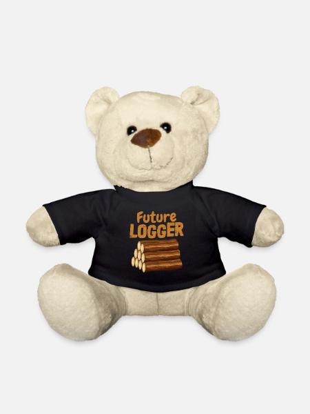 Future Logger Logging Lumberjack - Teddy - Schwarz