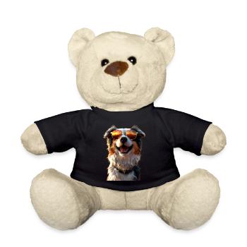 Australian Shepherd Dog Lover Cute Aussie - Teddy Bear - black - Front