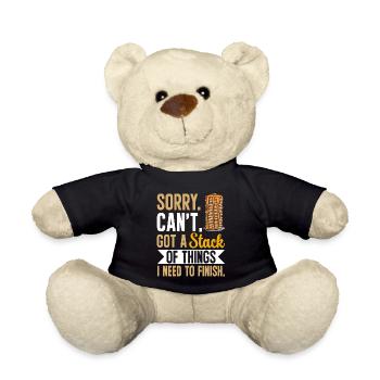 Pancake Frühstück Pfannkuchen - Teddy - Schwarz - Vorne