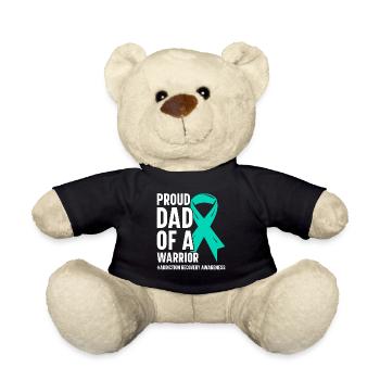Bewusstsein Für Suchtprävention Suchterkrankung - Teddy - Schwarz - Vorne