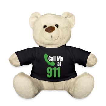 Call me at Dispatcher First - Teddy Bear - black - Front