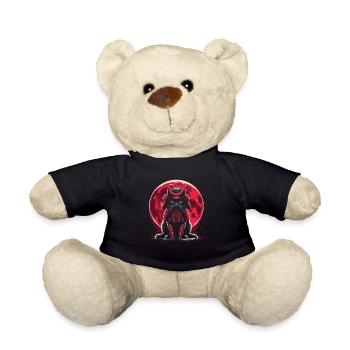 Samurai Ronin Schwertkampf Krieger Geschenk - Teddy - Schwarz - Vorne