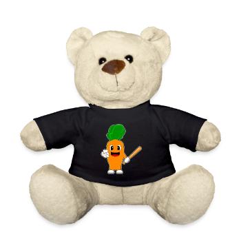 Karotte Baseball Baseballschläger - Teddy - Schwarz - Vorne