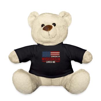 Jemand in Wisconsin liebt mich - Teddy - Schwarz - Vorne