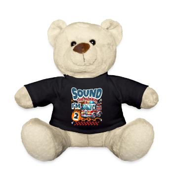 2e anniversaire des pompiers - Nounours - noir - Devant