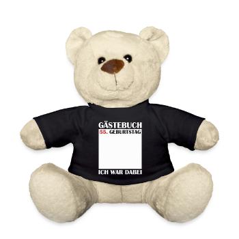 55e anniversaire femmes 55 ans hommes cadeau - Nounours - noir - Devant