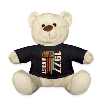 August 1977 Geburtstagsgeschenk August 1977 August - Teddy - Schwarz - Vorne