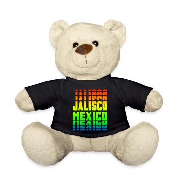 Jalisco Mexico rainbow design - Teddy Bear - black - Front