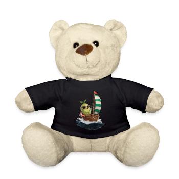 Frucht Guave Bootfahren Geschenk - Teddy - Schwarz - Vorne