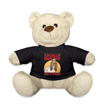 Lévrier afghan chien propriétaire cadeau - Nounours - noir - Devant