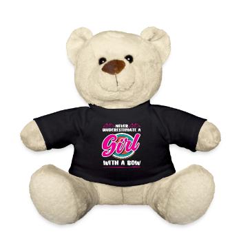 Bogen Mädchen Bogenschießen - Teddy - Schwarz - Vorne