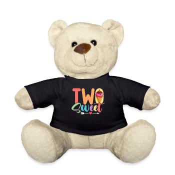 Deux glaces sucrées anniversaire deux ans congelé - Nounours - noir - Devant