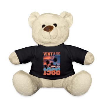 1966 Vintage Limited Edition Palmen Geboren 1966 - Teddy - Schwarz - Vorne