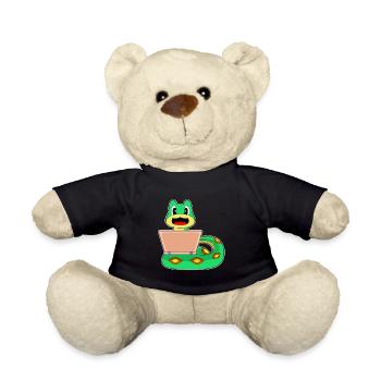 Snake Laptop - Teddy Bear - black - Front