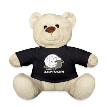 Dormir Mouton Fatigué Sieste Sommeil - Nounours - noir - Devant