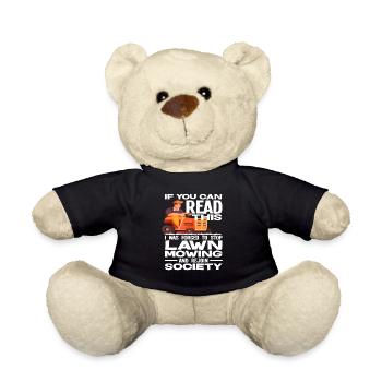 Landschaftsgärtner Lustiger Rasen Spruch - Teddy - Schwarz - Vorne