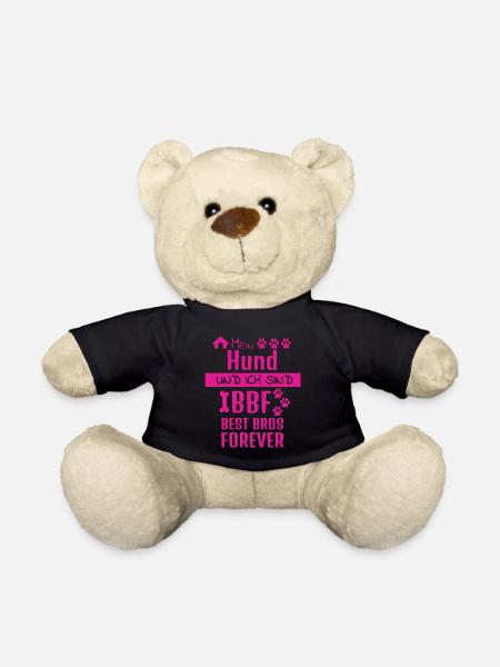 Hundesport Hundeschule Spruch Best Bros Forever - Teddy - Schwarz