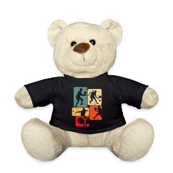 Pickleball Men Kids Boys - Teddy - Schwarz - Vorne