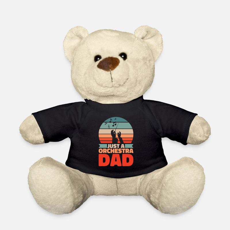 Orchestra Father Just An Orchestra Dad - Teddy Bear - black