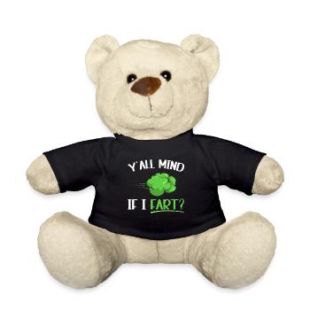 fart farting farting farting - Teddy Bear - black - Front