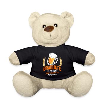 Graduate Is My Name Pub Crawl Is My Game - Teddy - Schwarz - Vorne