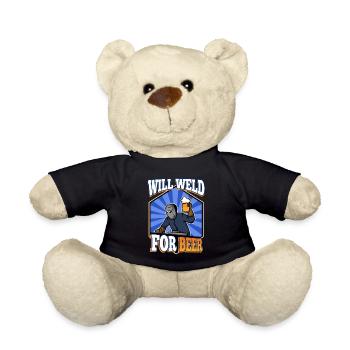 Will weld for beer - Teddy - Schwarz - Vorne
