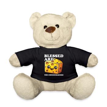 Cheesemaker Dairy Cheese maker Dairy technologist Cheese - Teddy Bear - black - Front