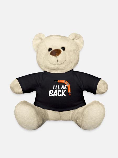 Je reviendrai. Boomerang drôle, sport de loisir, - Nounours - noir