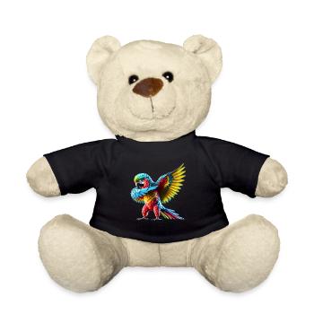 Drôle Dabbing Perroquet Oiseau Amoureux des animaux Oiseau - Nounours - noir - Devant