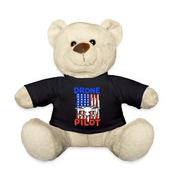 Drohnenpilot Drohne - Teddy - Schwarz - Vorne