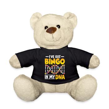 I've Got Bingo In My DNA Funny Gamblers DNA Bingo - Teddy Bear - black - Front