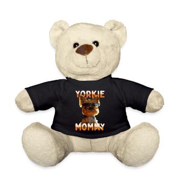Yorkie Mommy Mama Muttertag Mom Yorkshire Terrier - Teddy - Schwarz - Vorne