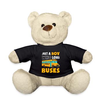 Bus School Bus Coach Bus Profession Bus Driver - Teddy Bear - black - Front