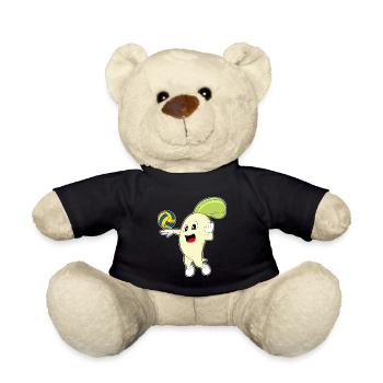 Radieschen Volleyballspieler Volleyball - Teddy - Schwarz - Vorne