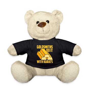 Goldsmith Gold Jewelry Manufacturer Gold Jewelry - Teddy Bear - black - Front
