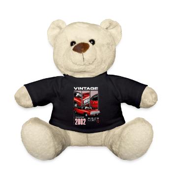 Je ne suis pas vieux Je suis Voiture classique vintage Née en 2002 - Nounours - noir - Devant