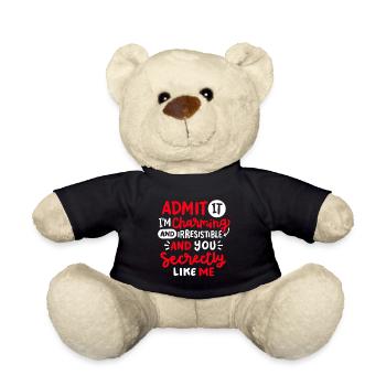 Lustiger Sarkastischer Spruch - Teddy - Schwarz - Vorne
