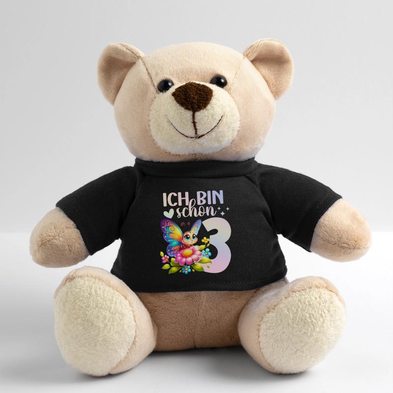Geburtstag 3 Mädchen Schmetterling Mädchen Drei 3 Teddy