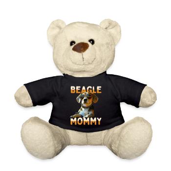Beagle Mommy Hunde Mama Mum Muttertag Beagles Mom - Teddy - Schwarz - Vorne