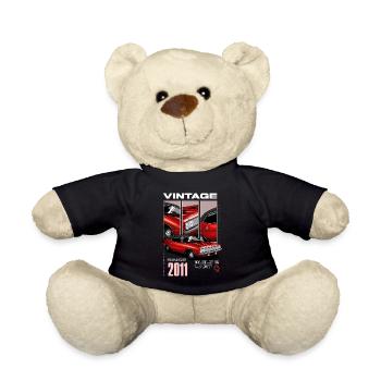 I'm Not Old I'm Vintage Classic Car Born In 2011 - Teddy Bear - black - Front