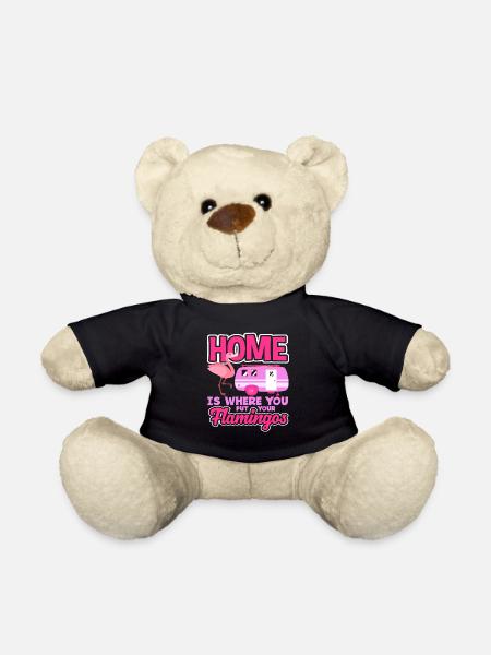 Flamingo Motorhome Camping - Teddy Bear - black