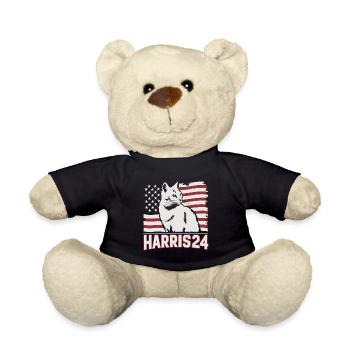 Kamala Harris 24 Cat Lady Supporter - Teddy - Schwarz - Vorne