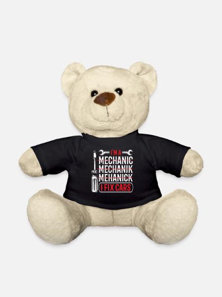 Saying mechanic - Teddy Bear - black